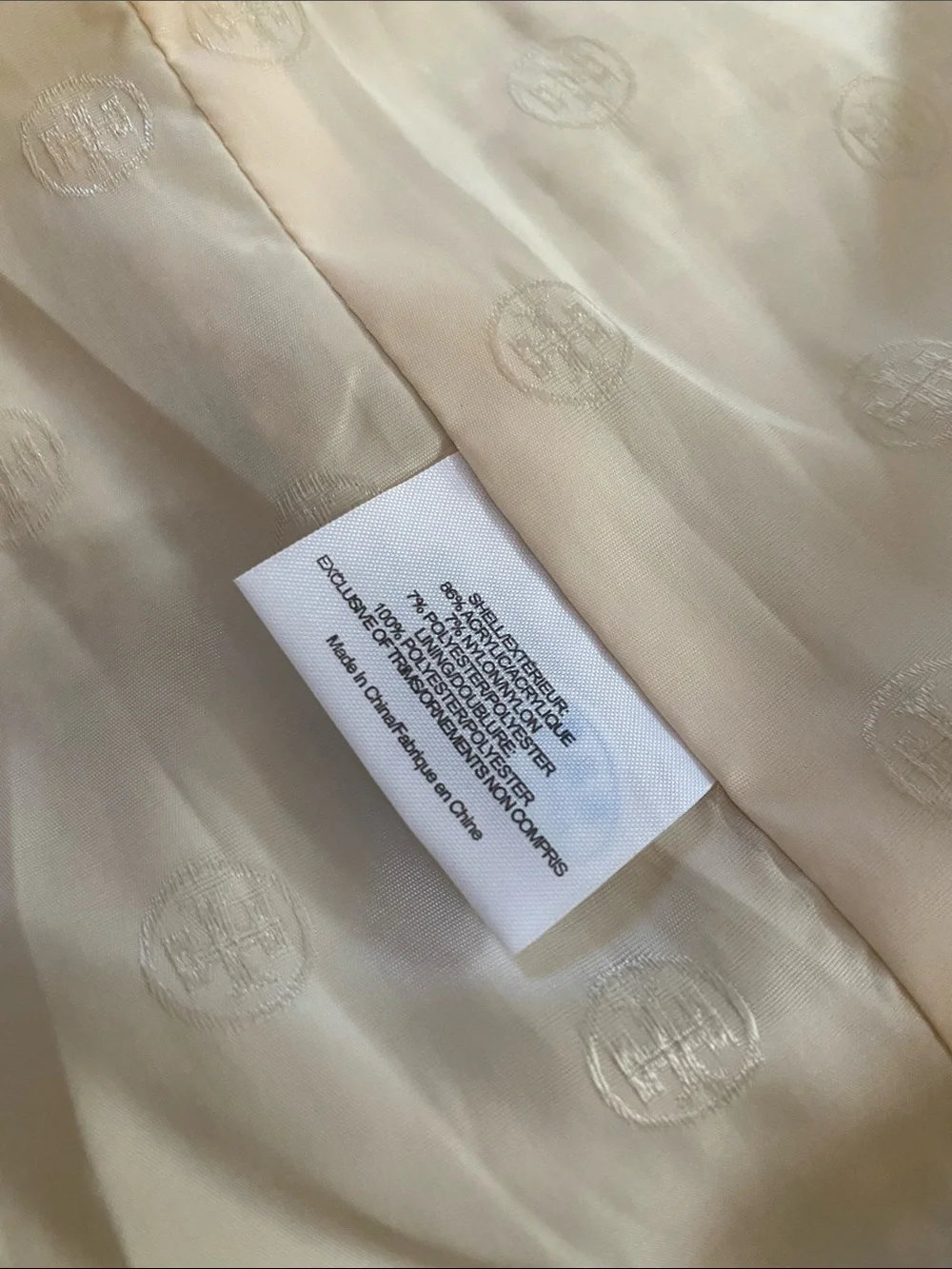 Tory Burch Stunning Sparkling Thread Gold Logo Buttons Logo Lined Jacket
